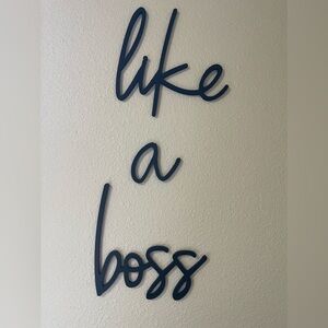 Wall Art - Like a Boss - Office Sign - Black